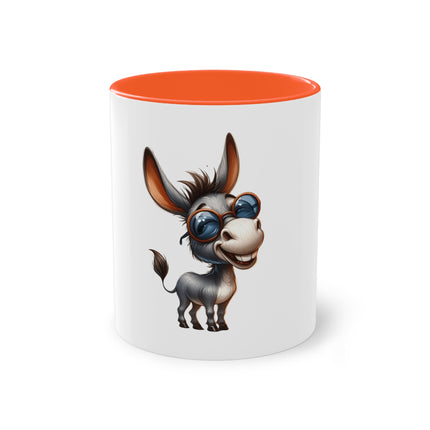 Harmony Two-Tone Coffee Mug: Sip in Style, Revel in Comfort - Donkey