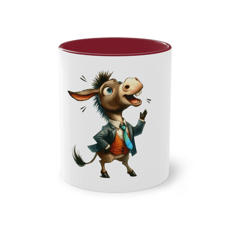 Harmony Two-Tone Coffee Mug: Sip in Style, Revel in Comfort - Donkey