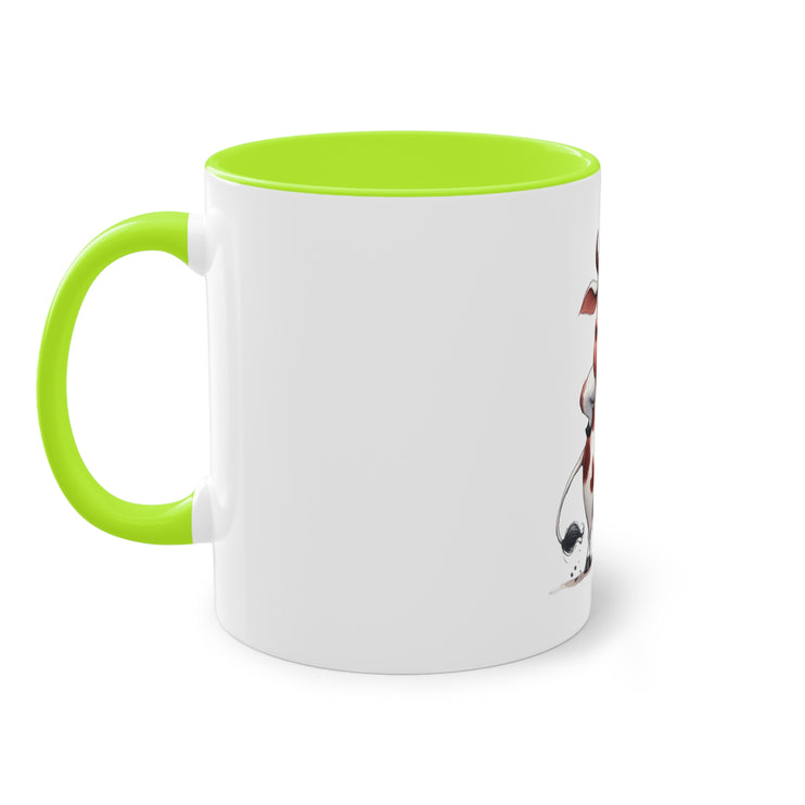 Harmony Two-Tone Coffee Mug: Sip in Style, Revel in Comfort - Cow