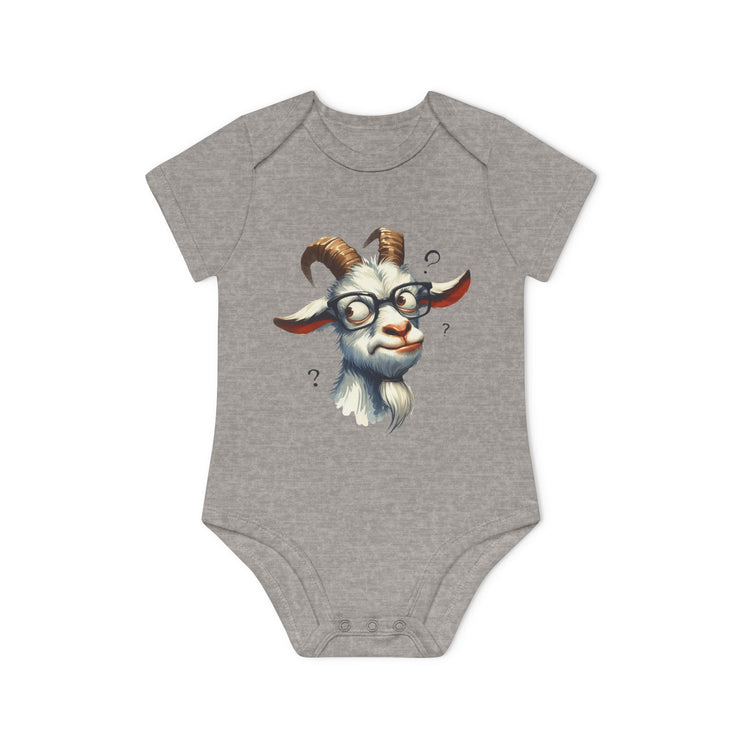 SnuggleNest Organic Baby Bodysuit (Short Sleeves) Goat