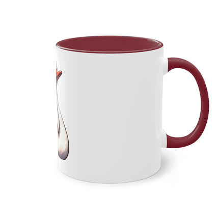 Harmony Two-Tone Coffee Mug: Sip in Style, Revel in Comfort - Swan