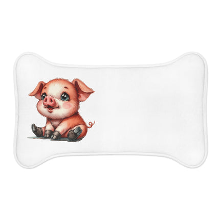 CharmPaws Pet Feeding Mats: Keep Mealtime Mess-Free & Stylish! - Pig