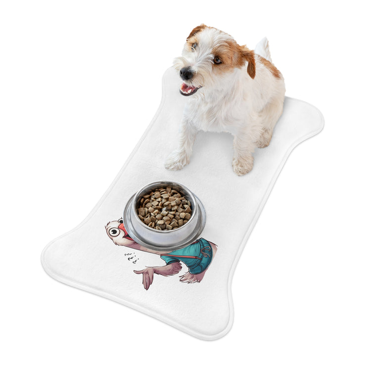 CharmPaws Pet Feeding Mats: Keep Mealtime Mess-Free & Stylish! - Goose