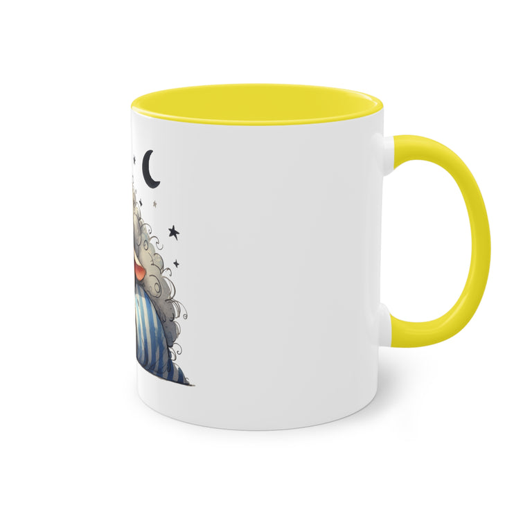 Harmony Two-Tone Coffee Mug: Sip in Style, Revel in Comfort - Sheep