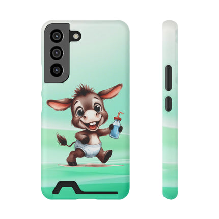 EnchantGuard Phone Case with Card Holder: Style Meets Functionality - Donkey