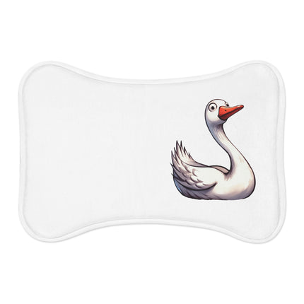 CharmPaws Pet Feeding Mats: Keep Mealtime Mess-Free & Stylish! - Swan