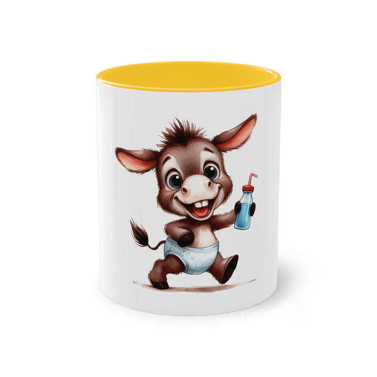 Harmony Two-Tone Coffee Mug: Sip in Style, Revel in Comfort - Donkey