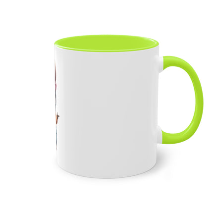 Harmony Two-Tone Coffee Mug: Sip in Style, Revel in Comfort - Rabbit