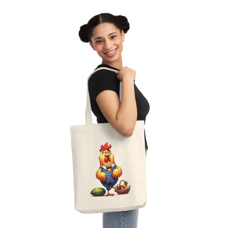 Καμβά sustainstyle Tote Bag: Οικολογική συνειδητή μόδα - κόκορας