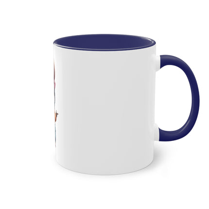 Harmony Two-Tone Coffee Mug: Sip in Style, Revel in Comfort - Rabbit