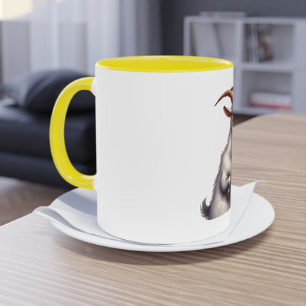 Harmony Two-Tone Coffee Mug: Sip in Style, Revel in Comfort - Goat