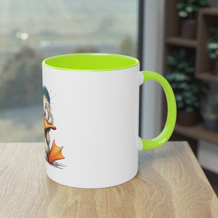 Harmony Two-Tone Coffee Mug: Sip in Style, Revel in Comfort - Duck