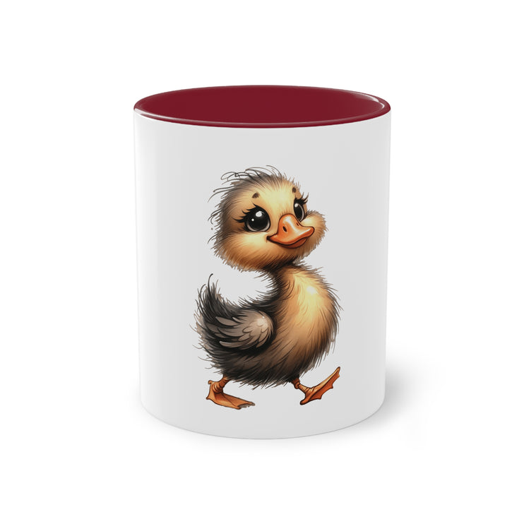 Harmony Two-Tone Coffee Mug: Sip in Style, Revel in Comfort - Duck