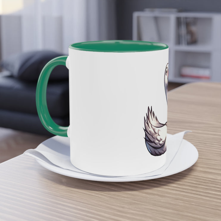 Harmony Two-Tone Coffee Mug: Sip in Style, Revel in Comfort - Swan