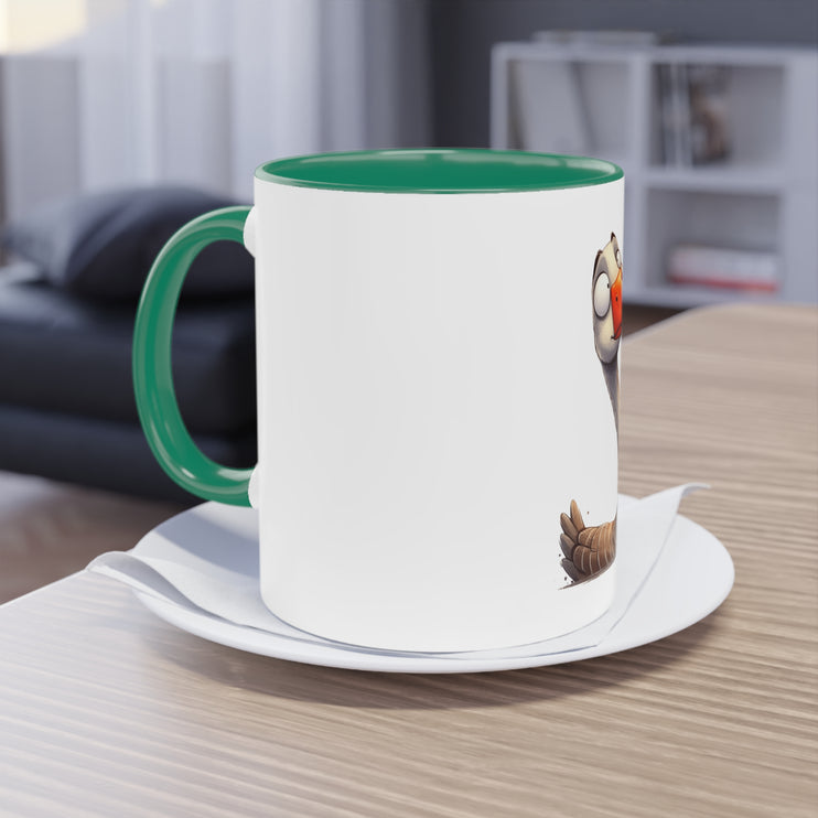 Harmony Two-Tone Coffee Mug: Sip in Style, Revel in Comfort - Swan