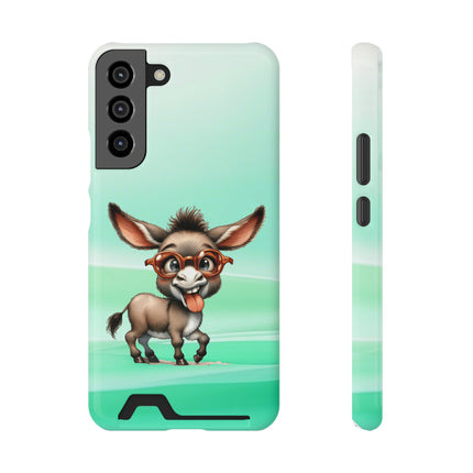 EnchantGuard Phone Case with Card Holder: Style Meets Functionality - Donkey