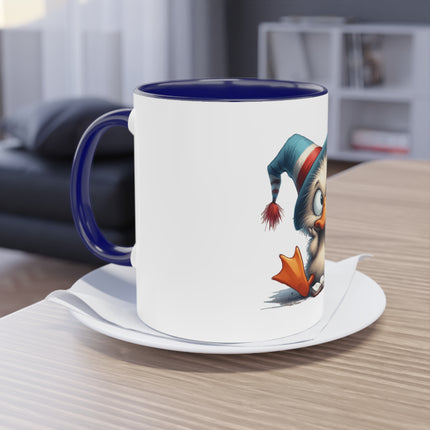 Harmony Two-Tone Coffee Mug: Sip in Style, Revel in Comfort - Duck