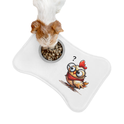 CharmPaws Pet Feeding Mats: Keep Mealtime Mess-Free & Stylish! - Rooster