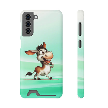 EnchantGuard Phone Case with Card Holder: Style Meets Functionality - Donkey