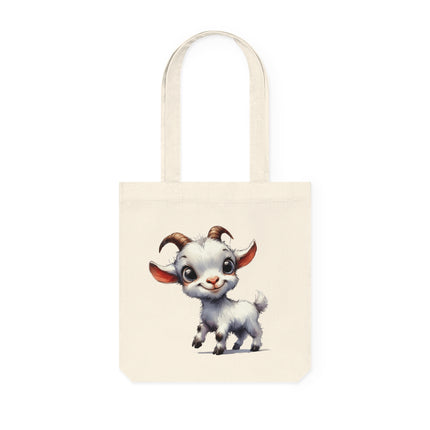 Sustainstyle Canvas Tote Bag: Umweltbewusste Mode - Cute Baby Goat