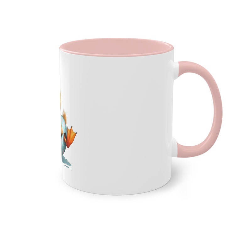 Harmony Two-Tone Coffee Mug: Sip in Style, Revel in Comfort - Duck