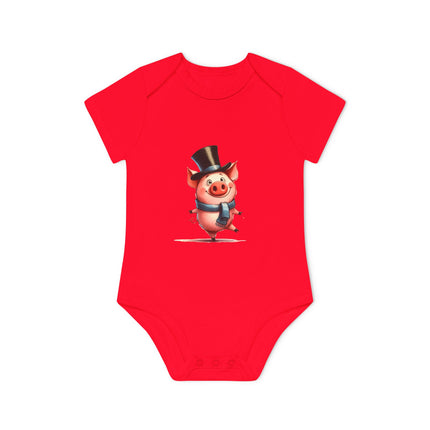 SnuggleNest Organic Baby Short Sleeve Bodysuit