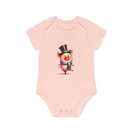 SnuggleNest Organic Baby Short Sleeve Bodysuit