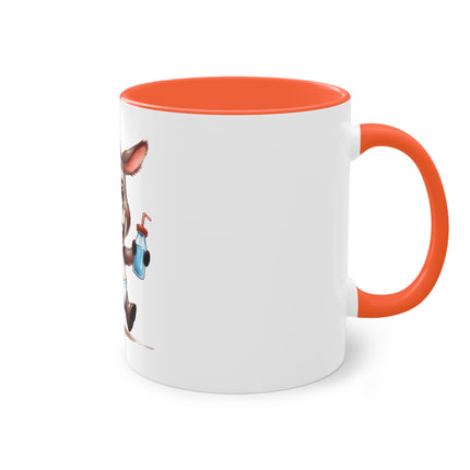 Harmony Two-Tone Coffee Mug: Sip in Style, Revel in Comfort - Donkey