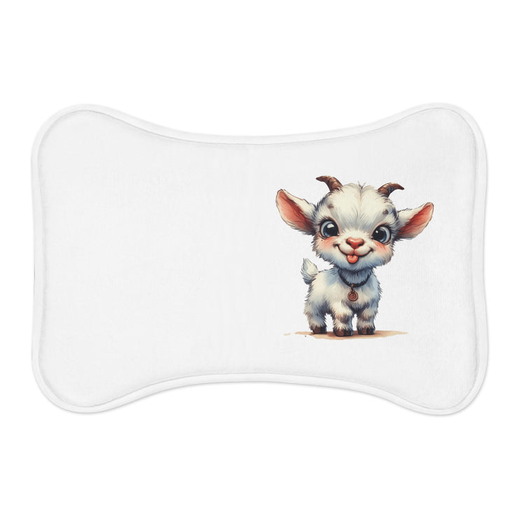 CharmPaws Pet Feeding Mats: Keep Mealtime Mess-Free & Stylish! - Goat