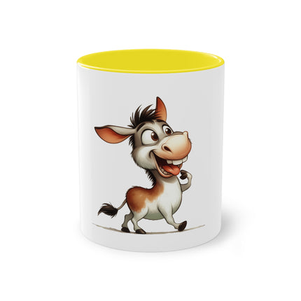 Harmony Two-Tone Coffee Mug: Sip in Style, Revel in Comfort - Donkey