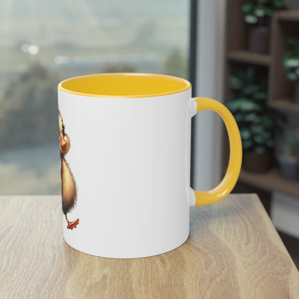 Harmony Two-Tone Coffee Mug: Sip in Style, Revel in Comfort - Duck