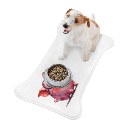 CharmPaws Pet Feeding Mats: Keep Mealtime Mess-Free & Stylish! - Pig