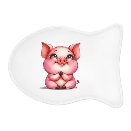 CharmPaws Pet Feeding Mats: Keep Mealtime Mess-Free & Stylish! - Pig